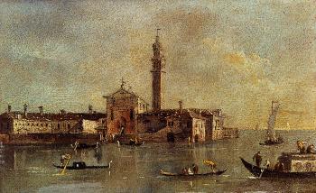 Francesco Guardi : View Of The Island Of San Giorgio In Alga Venice